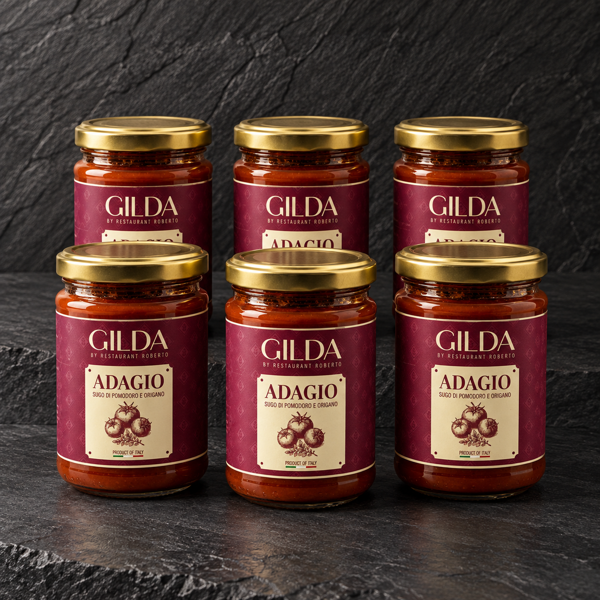 Offre découverte Sauce Tomate & Origan Adagio - GILDA (6 x 270g)