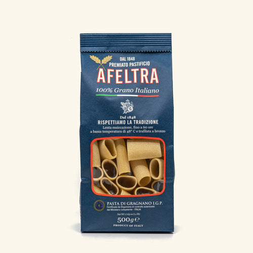 Paccheri di Gragnano IGP Afeltra 500g, pâtes artisanales tréfilées bronze - GILDA épicerie fine Genève