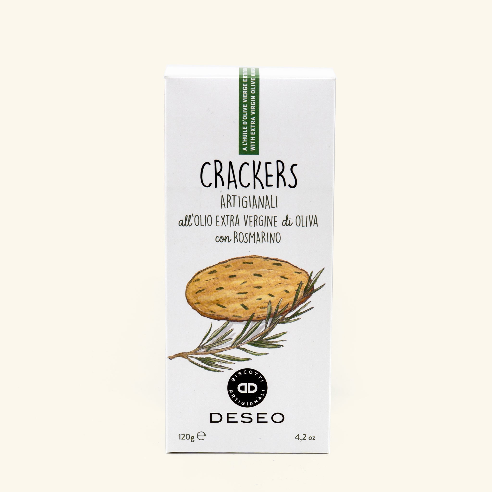 Coffret Dégustation Huile Balsamique Sel GILDA - Crackers au romarin Deseo
