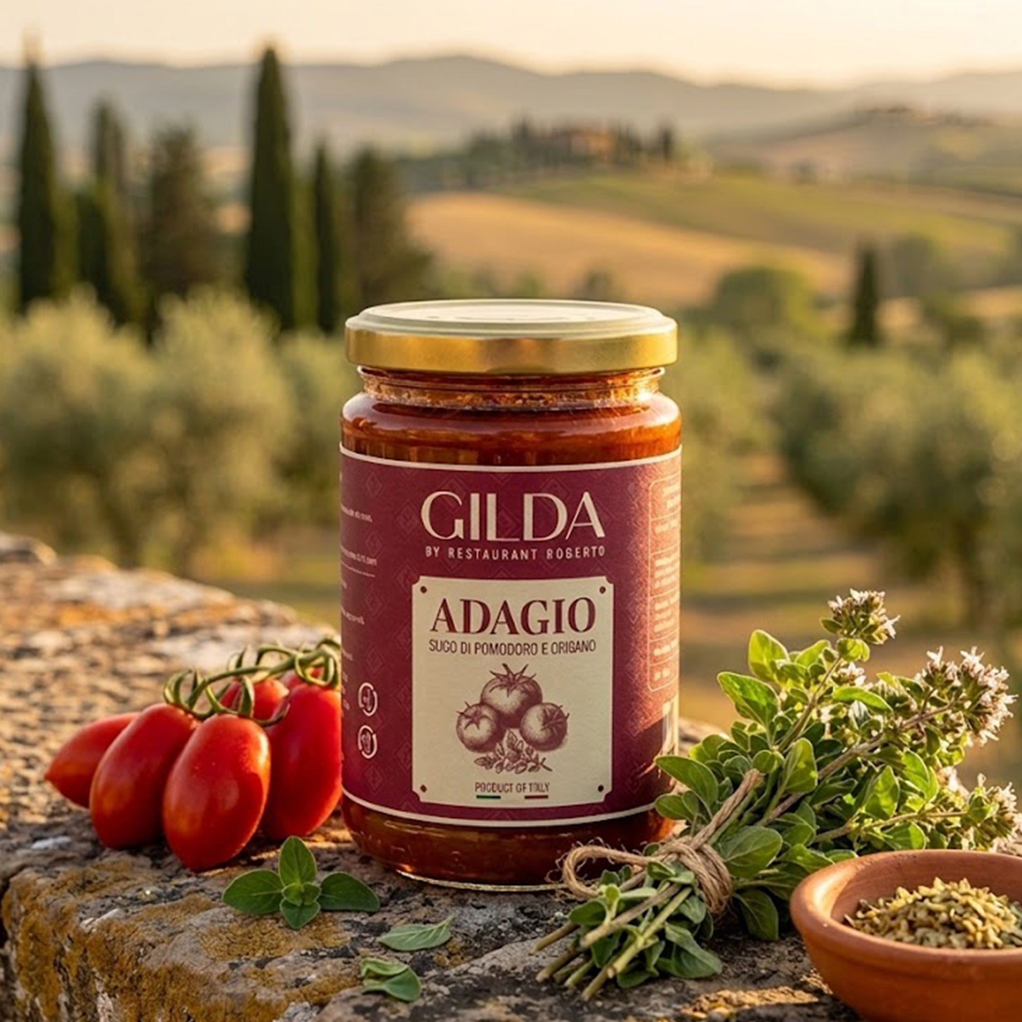 Sauce Tomate & Origan Adagio - GILDA (270g)