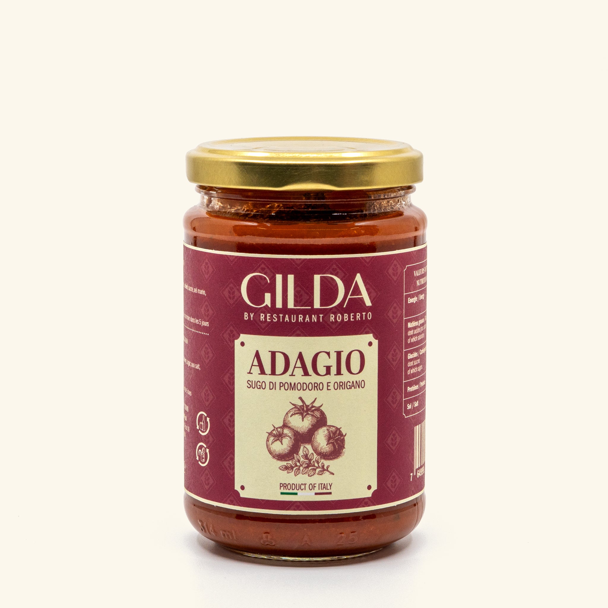 Sauce Tomate et Origan GILDA