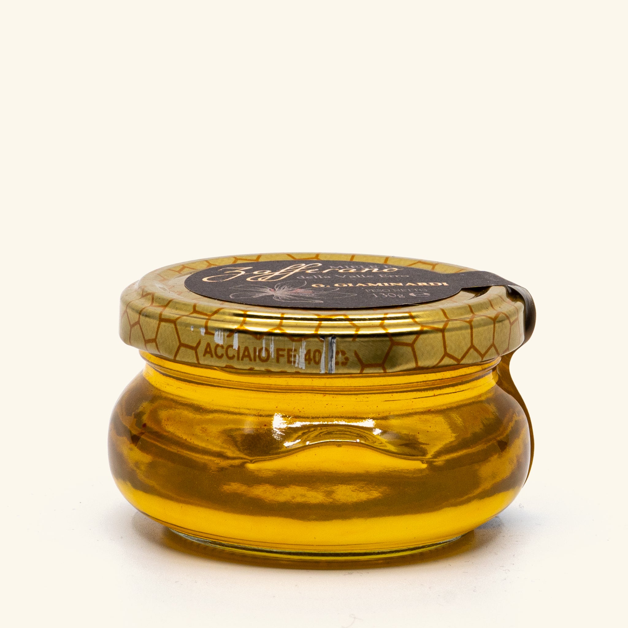 Miel au safran des montagnes du Piémont G. Giaminardi 130g - GILDA épicerie fine Genève