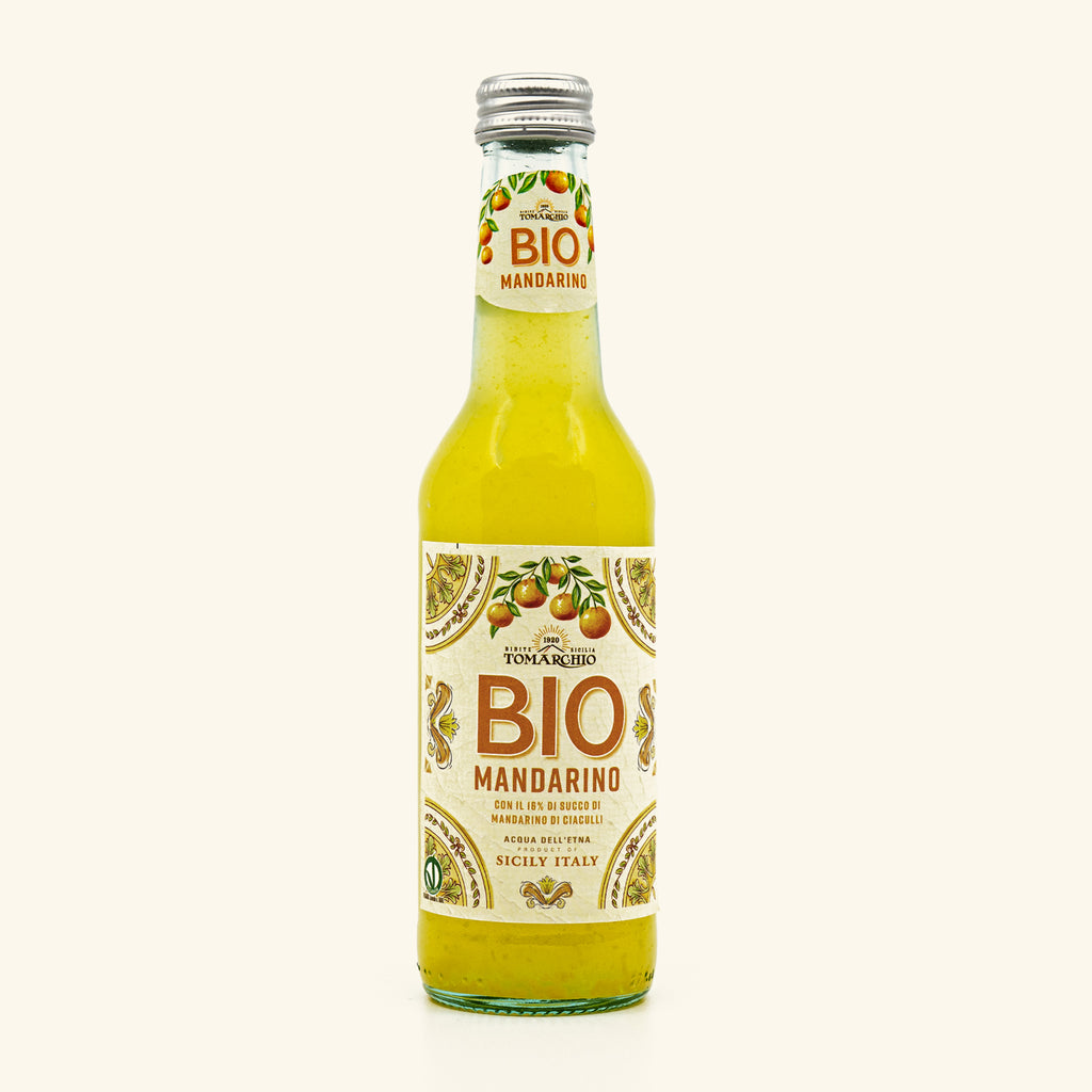 Limonade Mandarino Bio Tomarchio 275ml, boisson sicilienne artisanale - GILDA épicerie fine Genève