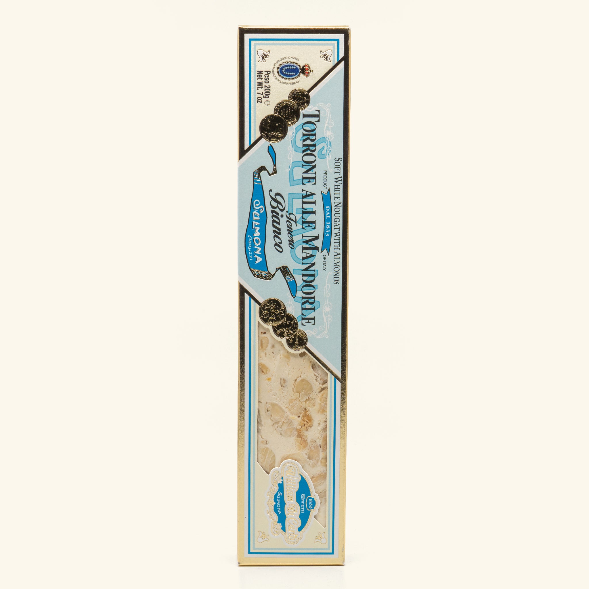 Nougat tendre aux noisettes Davide Barbero 200g, torrone piémontais artisanal - GILDA épicerie fine Genève